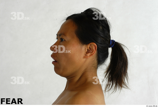 Face Whole Body Phonemes Emotions Woman Asian Nude Chubby Studio photo references