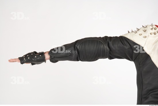 Arm Whole Body Man Tattoo Uniform Shoes Gloves Average Studio photo references