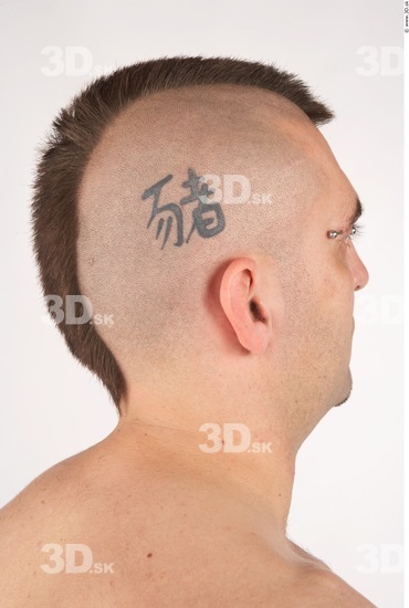 Whole Body Head Man Tattoo Nude Uniform Shoes Average Studio photo references