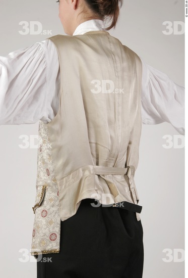 Upper Body Woman White Historical Slim Costume photo references