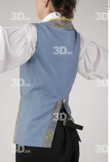 Upper Body Woman White Historical Slim Costume photo references