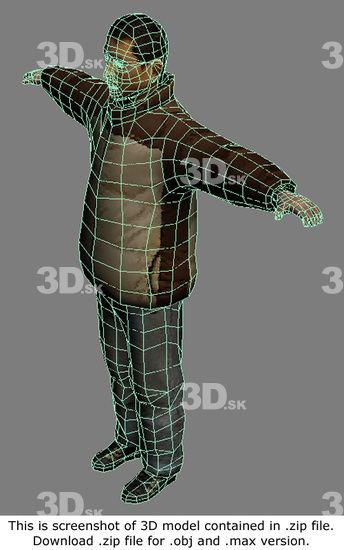 3D Model Asian Man