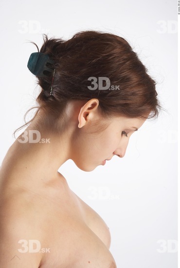 Neck Whole Body Woman Animation references Nude Slim Studio photo references