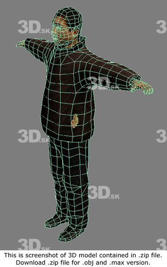 3D Model Asian Man