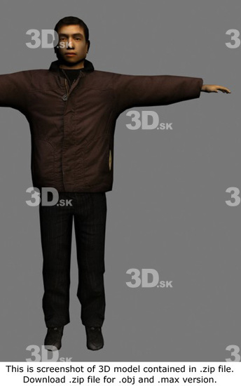 3D Model Asian Man