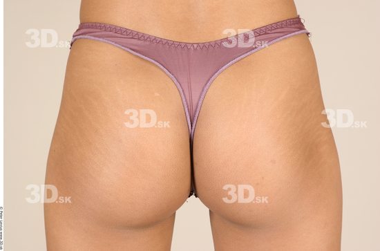 Whole Body Bottom Woman Black Underwear Slim Studio photo references