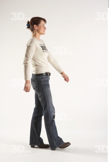 Whole Body Woman Animation references White Casual Slim