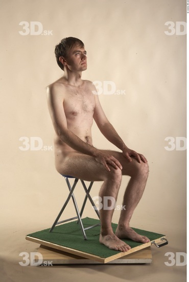 Whole Body Man Artistic poses White Nude Slim