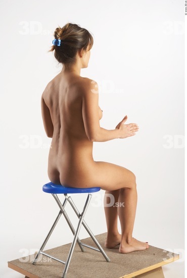 Whole Body Woman Artistic poses Nude Slim Studio photo references