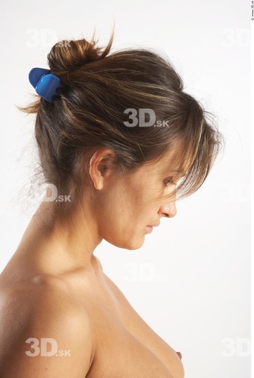 Neck Whole Body Woman Animation references Nude Slim Studio photo references