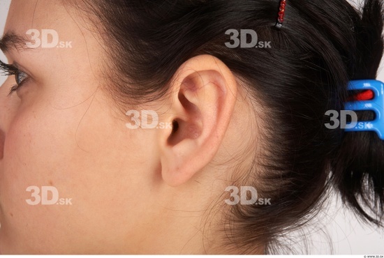 Ear Woman White Nude Average