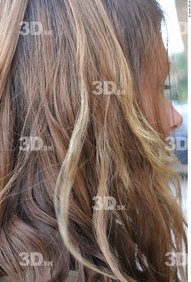 Hair Woman White Casual Average