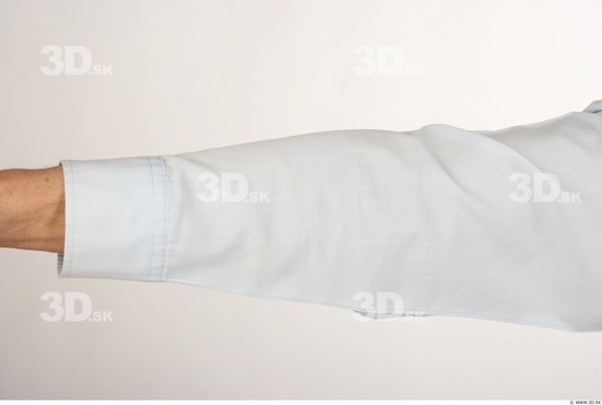 Forearm Man White Casual Slim