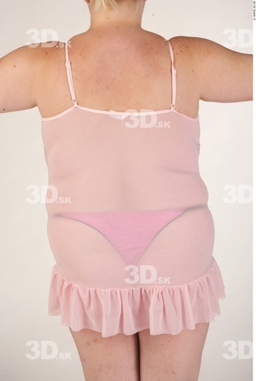 Upper Body Woman White Underwear Chubby