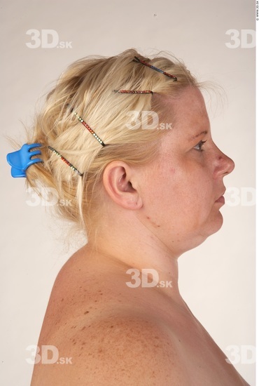 Head Woman White Nude Chubby