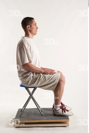 Whole Body Man Artistic poses White Casual Athletic