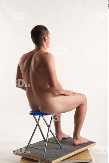 Whole Body Man Artistic poses White Nude Athletic