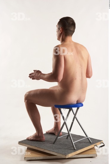 Whole Body Man Artistic poses White Nude Athletic