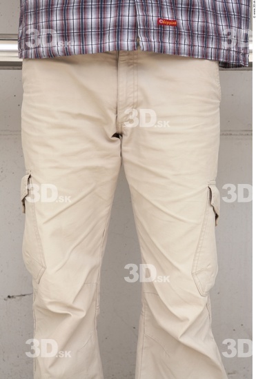 Thigh Man White Casual Slim