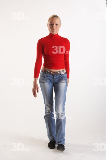 Whole Body Woman Animation references White Casual Slim