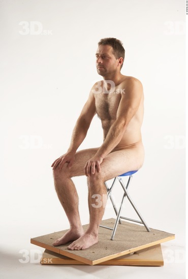 Whole Body Man Artistic poses White Nude Athletic