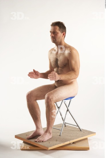 Whole Body Man Artistic poses White Nude Athletic