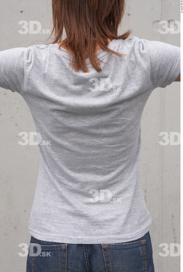 Upper Body Woman White Casual Slim