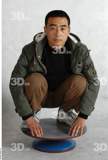 Whole Body Phonemes Man Asian Nude Slim Male Studio Poses