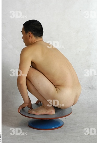 Whole Body Phonemes Man Asian Nude Slim Male Studio Poses