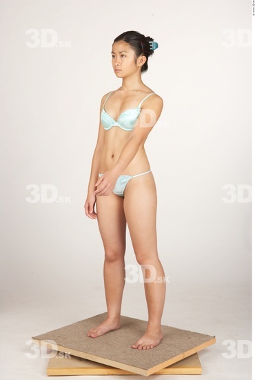 Whole Body Woman Asian Underwear Slim