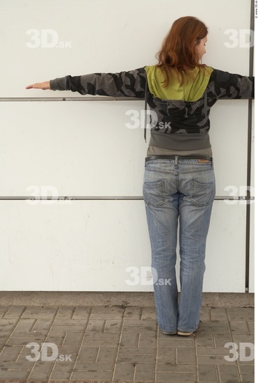 Whole Body Woman Casual Slim Street photo references