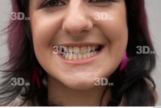 Whole Body Teeth Woman Casual Slim Street photo references