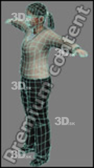 3D model White Woman