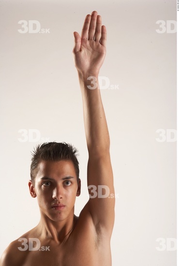 Whole Body Phonemes Man Other White Nude Slim Male Studio Poses