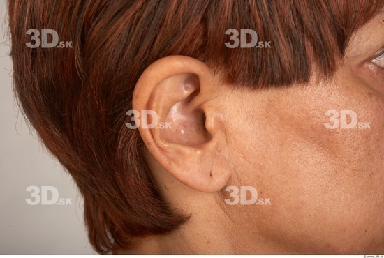 Ear Woman White Nude Average