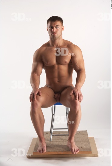 Whole Body Man Artistic poses White Nude Muscular