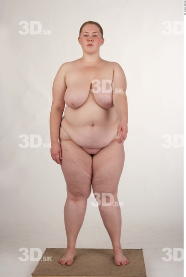 Whole Body Woman White Nude Overweight