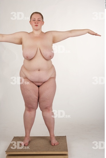 Whole Body Woman White Nude Overweight