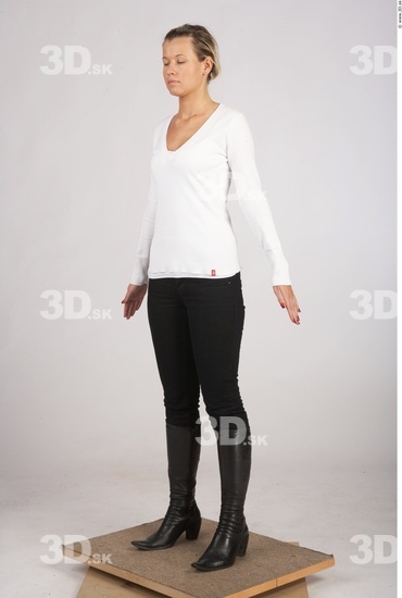 Whole Body Woman White Casual Slim