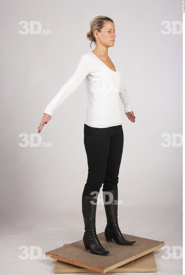 Whole Body Woman White Casual Slim