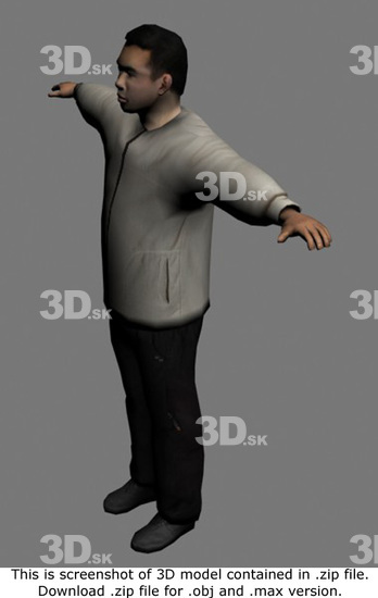 3D Model Asian Man