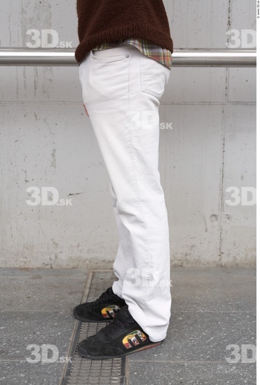 Leg Man White Casual Slim