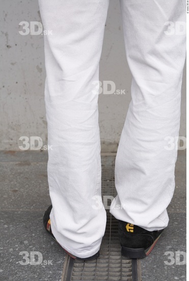 Calf Man White Casual Slim