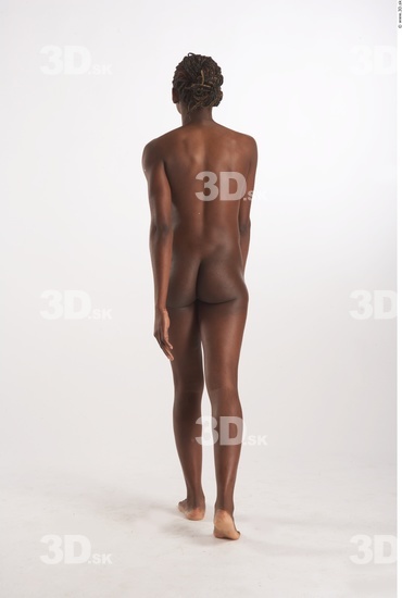 Whole Body Phonemes Woman Animation references Black Nude Slim Studio photo references