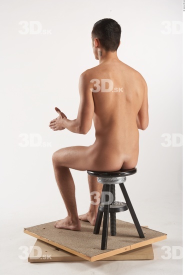 Whole Body Man Artistic poses White Nude Athletic