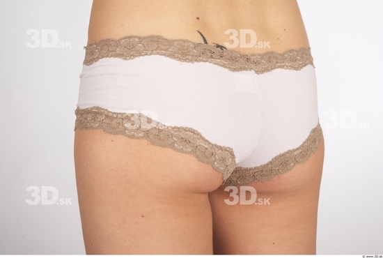 Bottom Woman White Underwear Slim