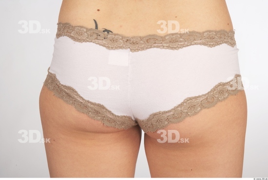 Bottom Woman White Underwear Slim