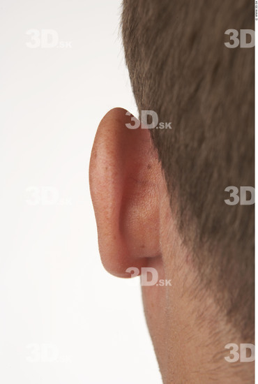 Ear Man White Nude Muscular