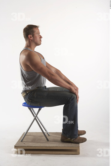 Whole Body Man Artistic poses White Casual Muscular