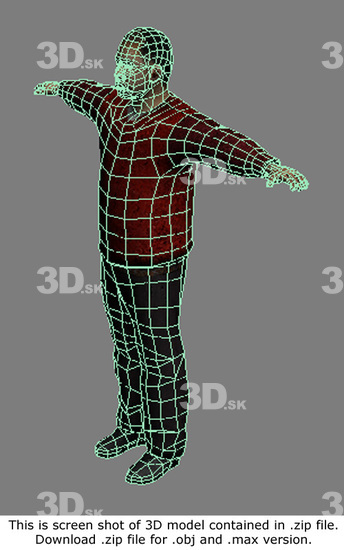 3D Model Asian Man